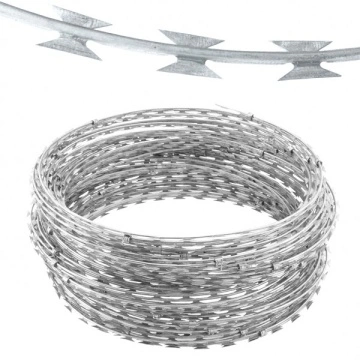 galvanized razor barbed wire